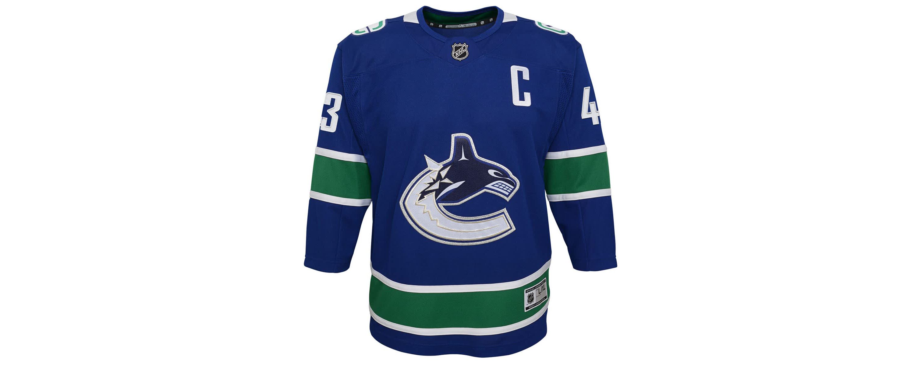 NHL Quinn Hughes Vancouver Canucks Home Premier Player Jersey