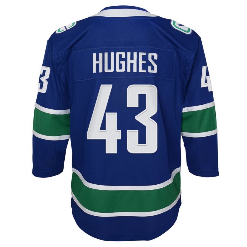 NHL Quinn Hughes Vancouver Canucks Home Premier Player Jersey