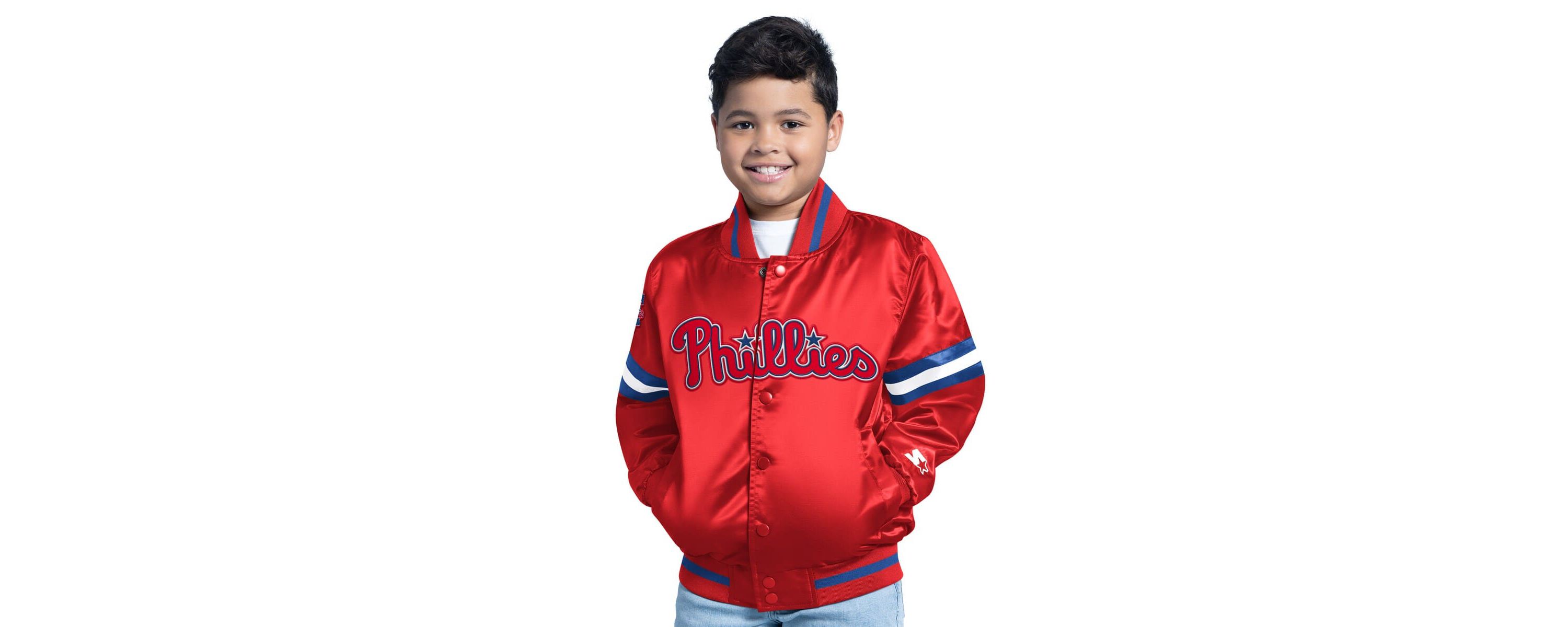 MLB Philadelphia Phillies Scrimmage Full-Snap Varsity Jacket