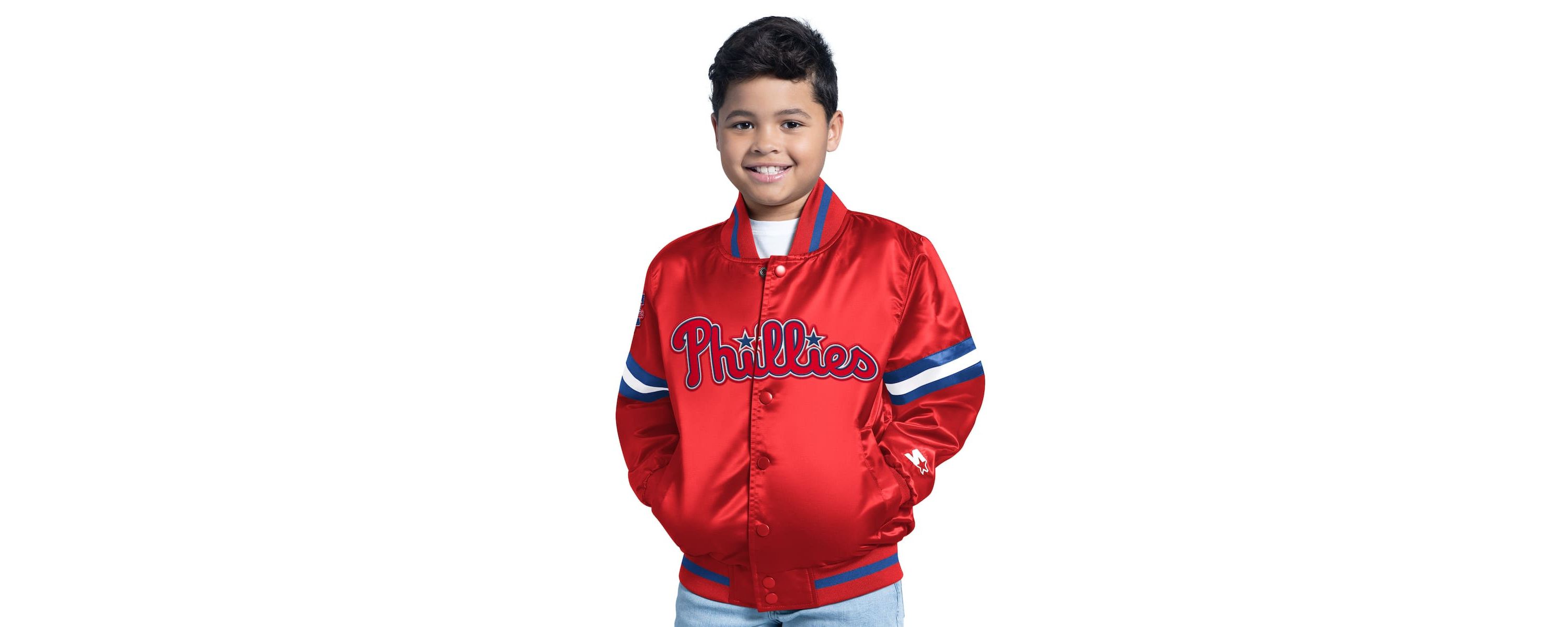 MLB Philadelphia Phillies Scrimmage Full-Snap Varsity Jacket