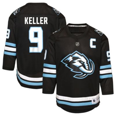 Outerstuff Youth NHL Clayton Keller Utah Mammoth Home Replica Player Jersey, Black, XL