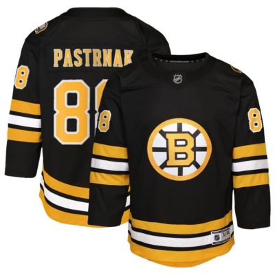 Outerstuff Youth NHL David Pastrnak Home Premier Player Jersey, Black, XL