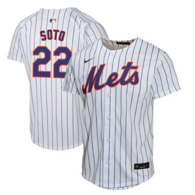 Youth MLB Nike Juan Soto New York Mets Home Game Player Jersey, White, Large