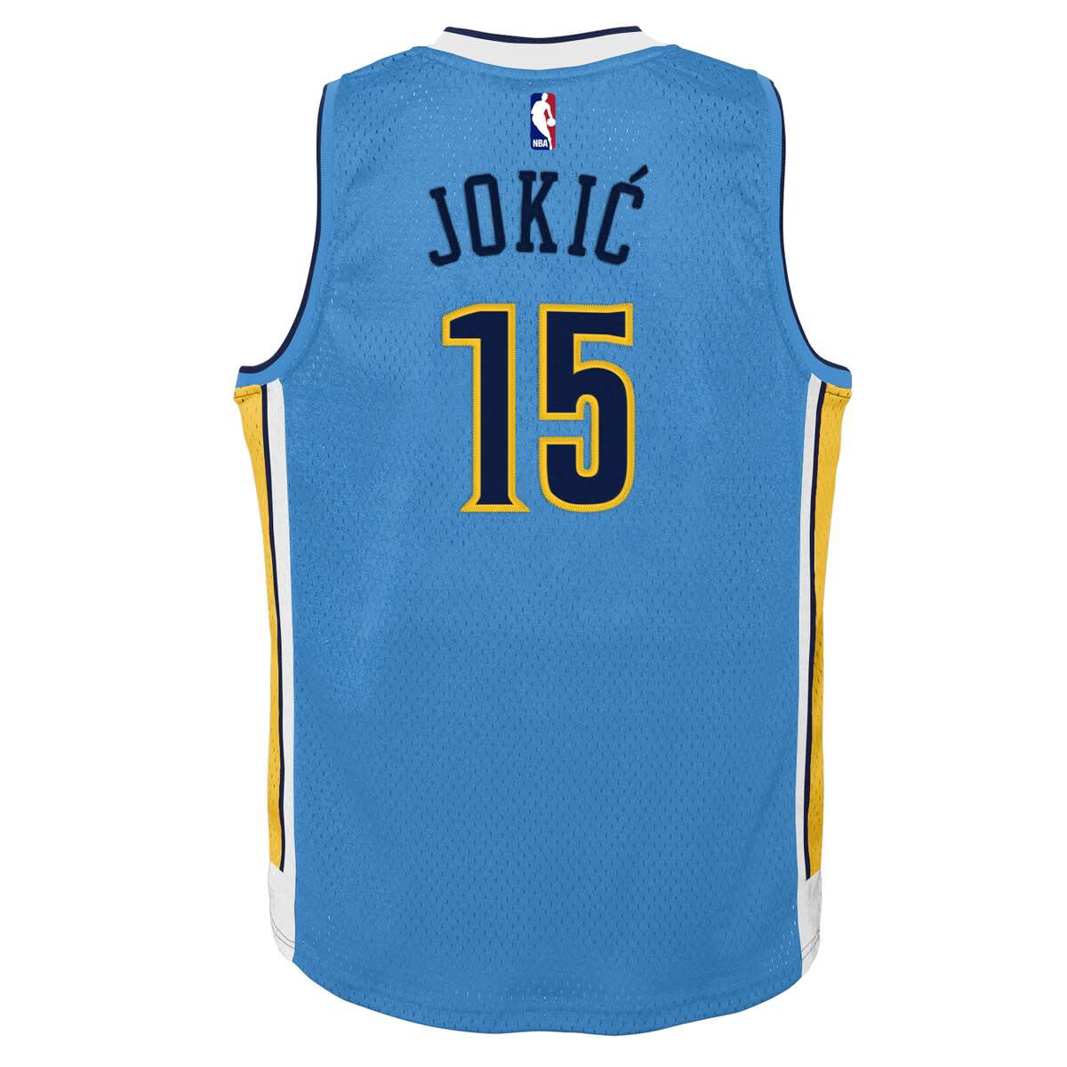 NBA Nikola Jokic Light Denver Nuggets 2016/17 Hardwood Classics Swingman Jersey