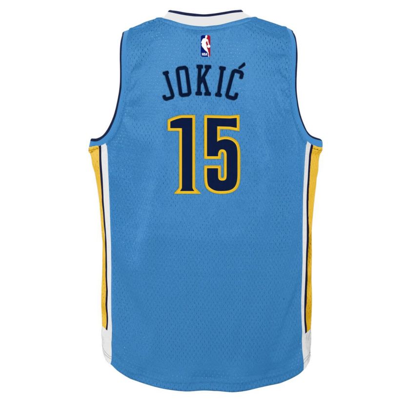 NBA Nikola Jokic Light Denver Nuggets 2016/17 Hardwood Classics Swingman Jersey