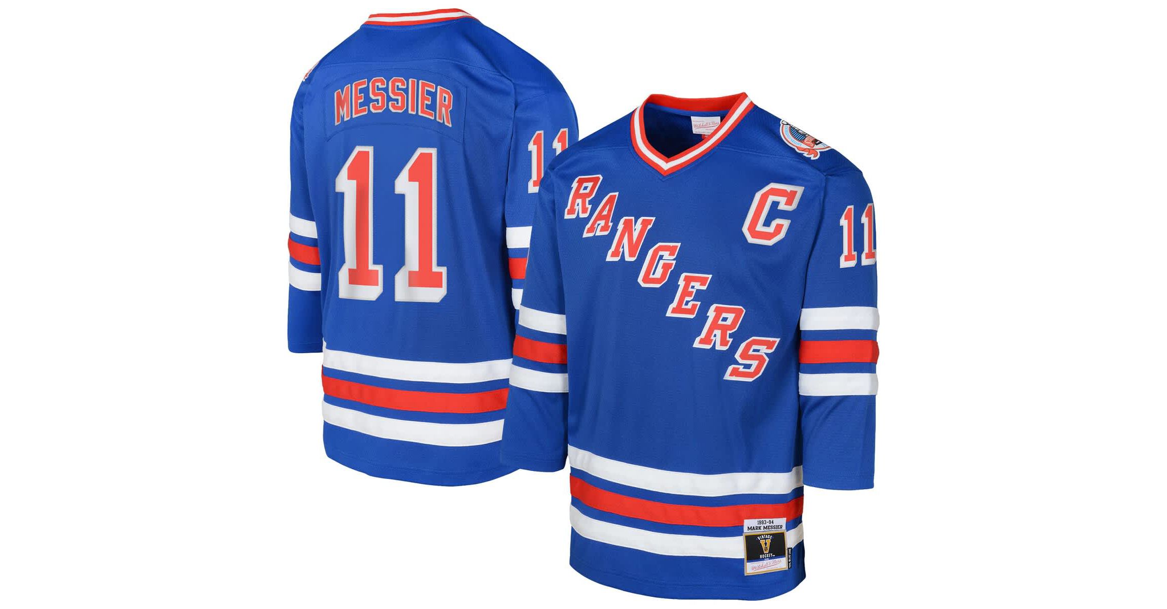 NHL Mark Messier New York Rangers Power Play 2.0 Player Jersey with Captain Patch