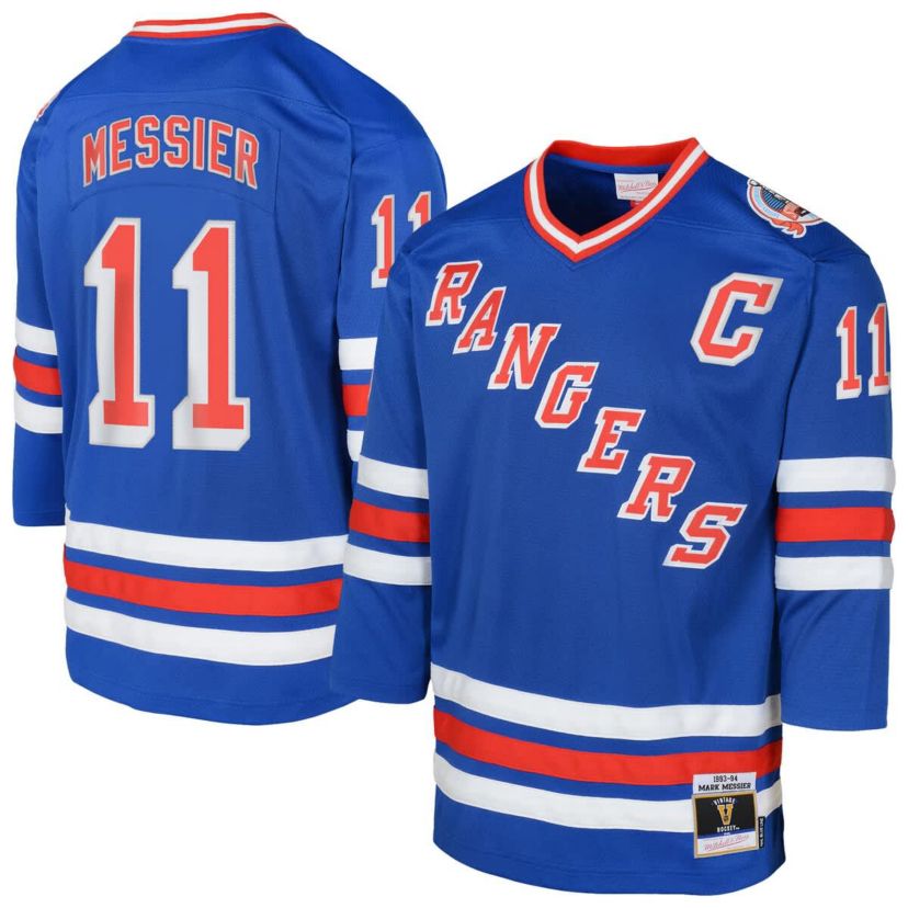 NHL Mark Messier New York Rangers Power Play 2.0 Player Jersey with Captain Patch