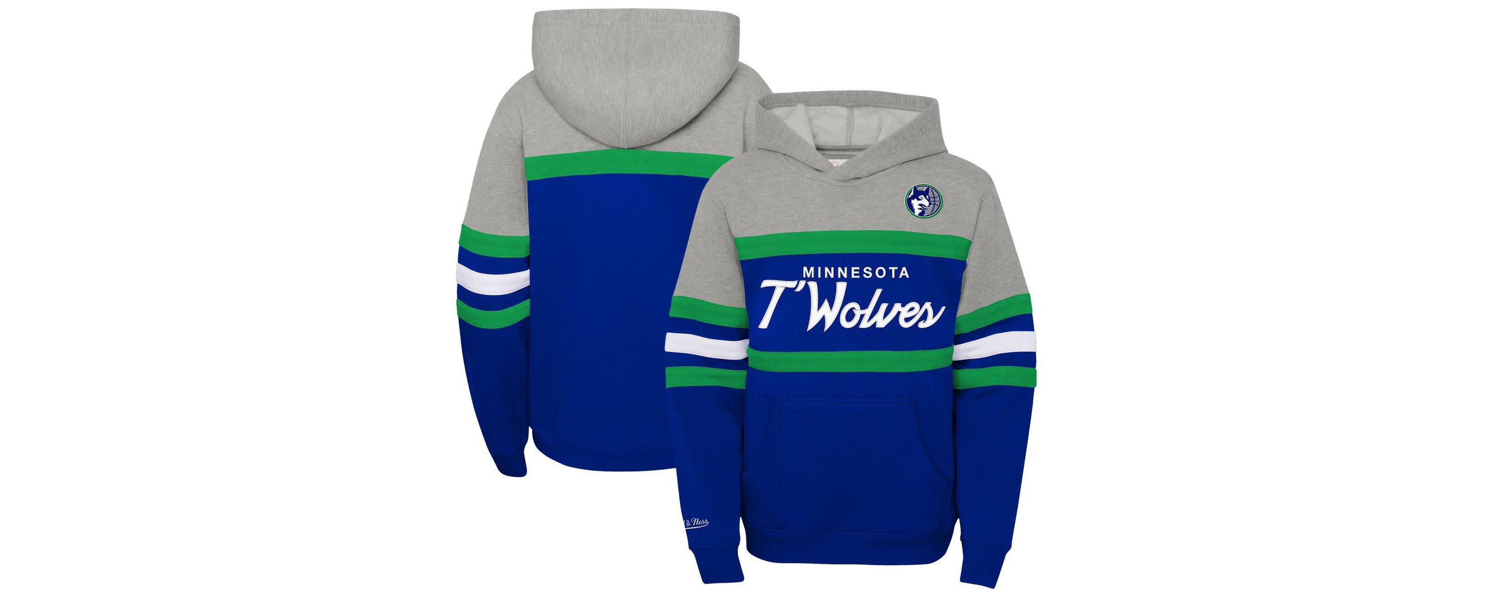 NBA Blue/ Minnesota Timberwolves Hardwood Classics Head Coach Pullover Hoodie