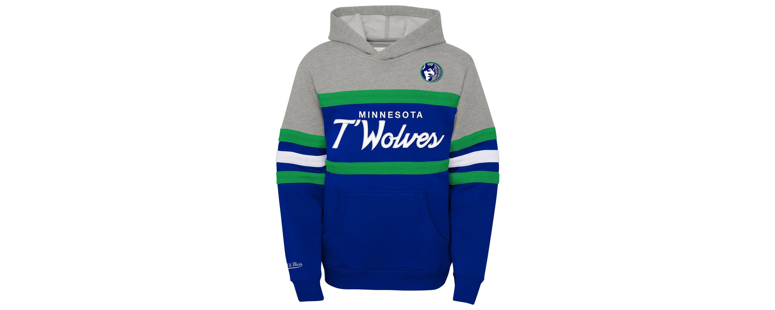 NBA Blue/ Minnesota Timberwolves Hardwood Classics Head Coach Pullover Hoodie