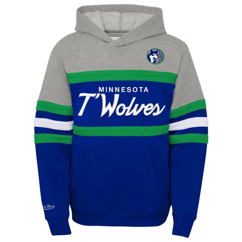 NBA Blue/ Minnesota Timberwolves Hardwood Classics Head Coach Pullover Hoodie