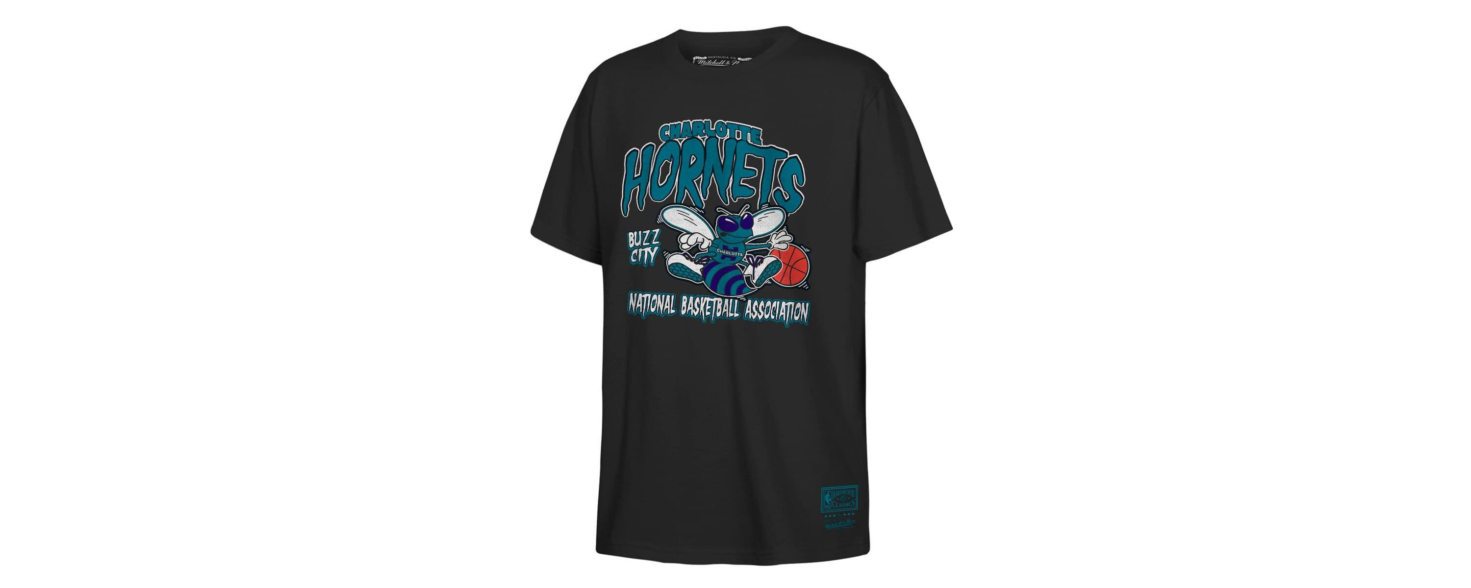 NBA Charlotte Hornets Retro Mascot Script T-Shirt