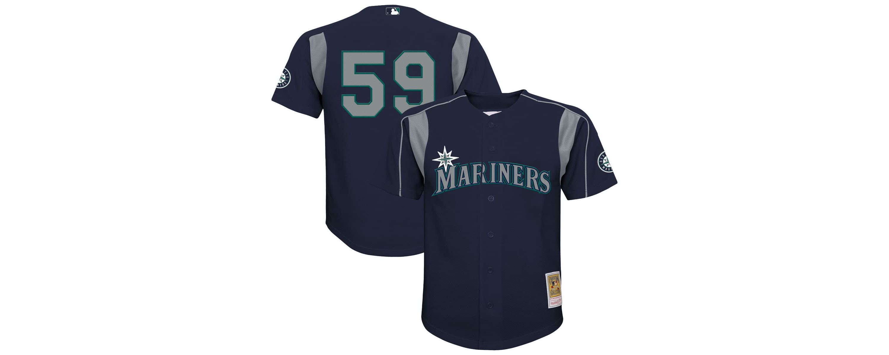 MLB Felix Hernandez Seattle Mariners Mesh Batting Practice Jersey