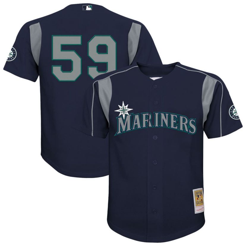 MLB Felix Hernandez Seattle Mariners Mesh Batting Practice Jersey