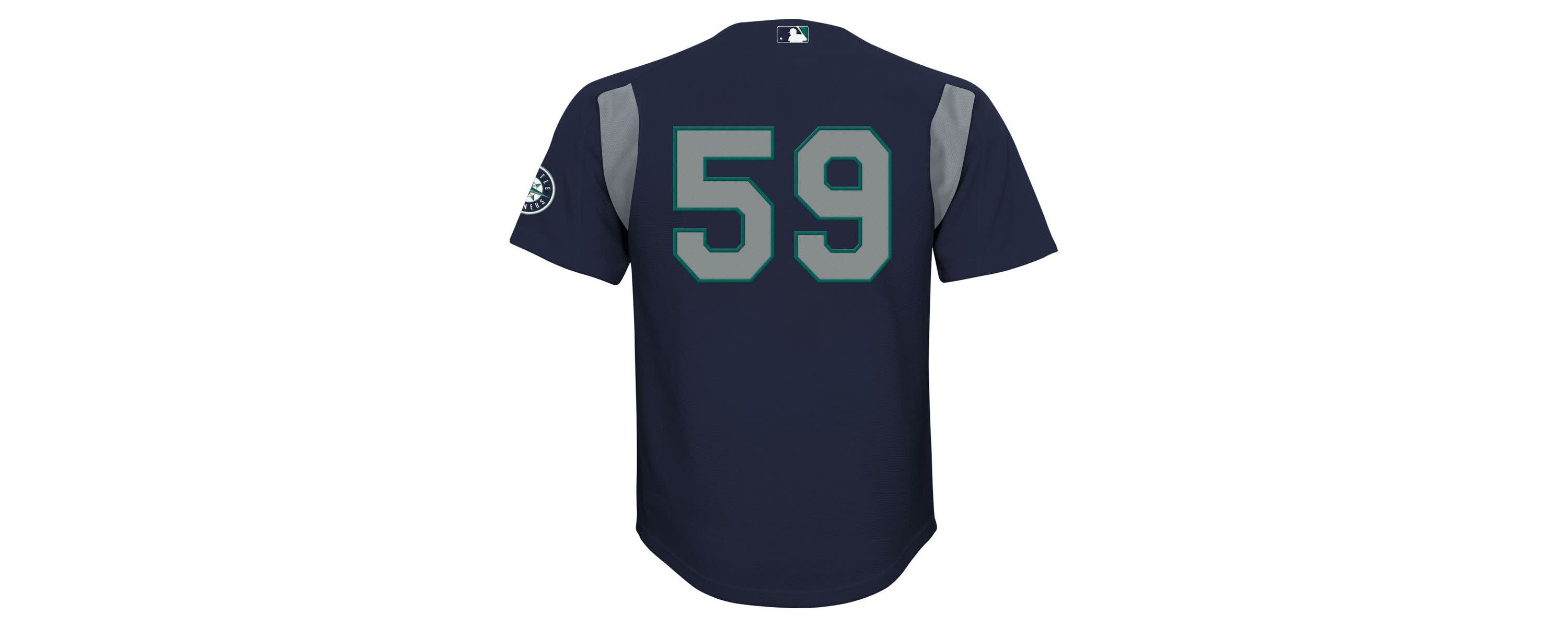 MLB Felix Hernandez Seattle Mariners Mesh Batting Practice Jersey