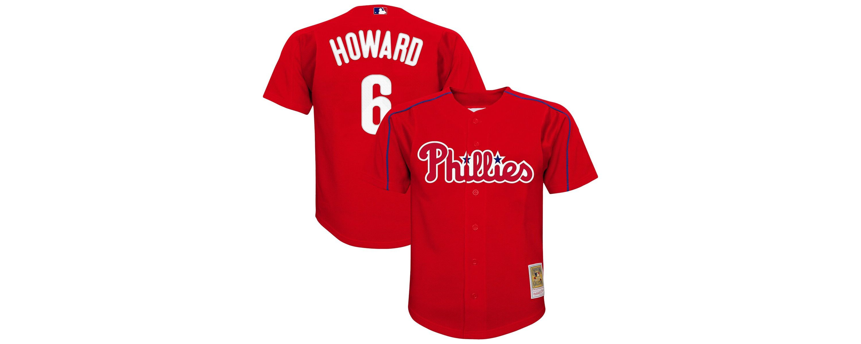 MLB Ryan Howard Philadelphia Phillies Mesh Batting Practice Jersey