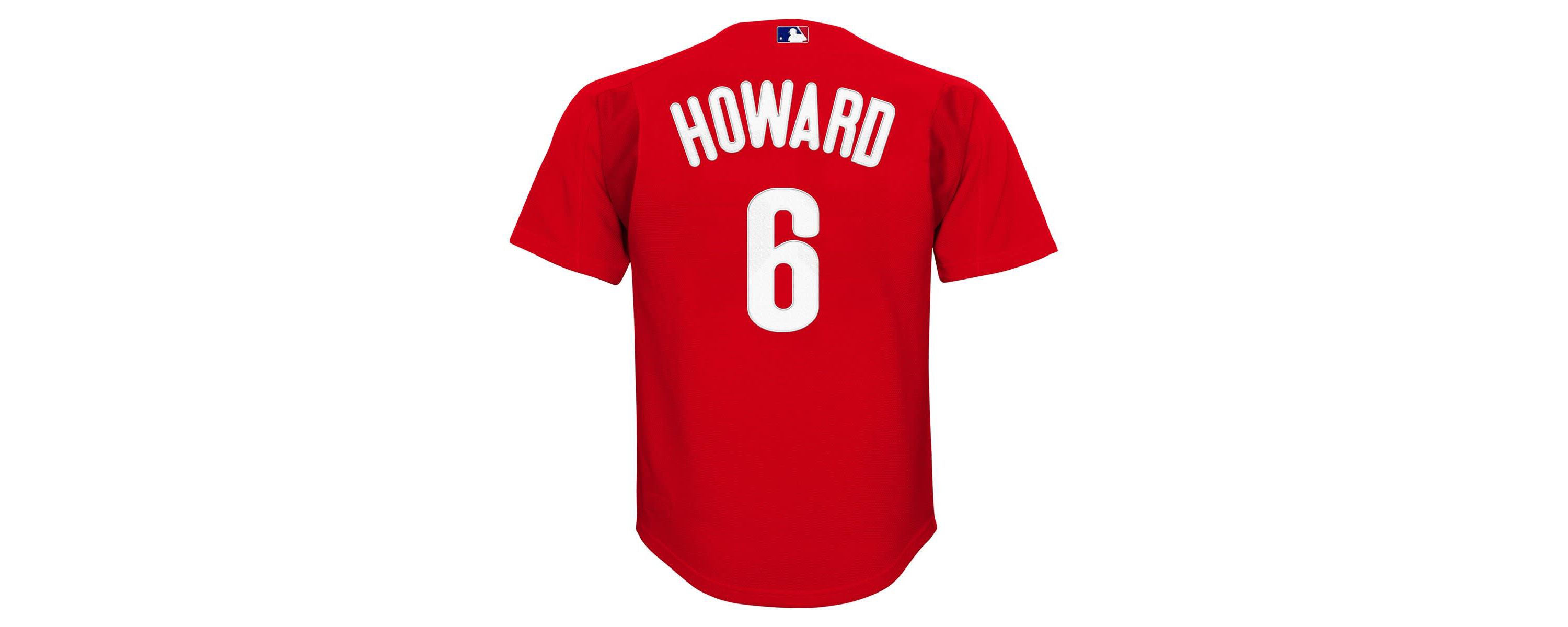MLB Ryan Howard Philadelphia Phillies Mesh Batting Practice Jersey