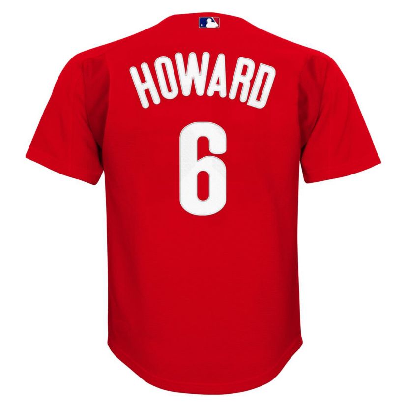 MLB Ryan Howard Philadelphia Phillies Mesh Batting Practice Jersey