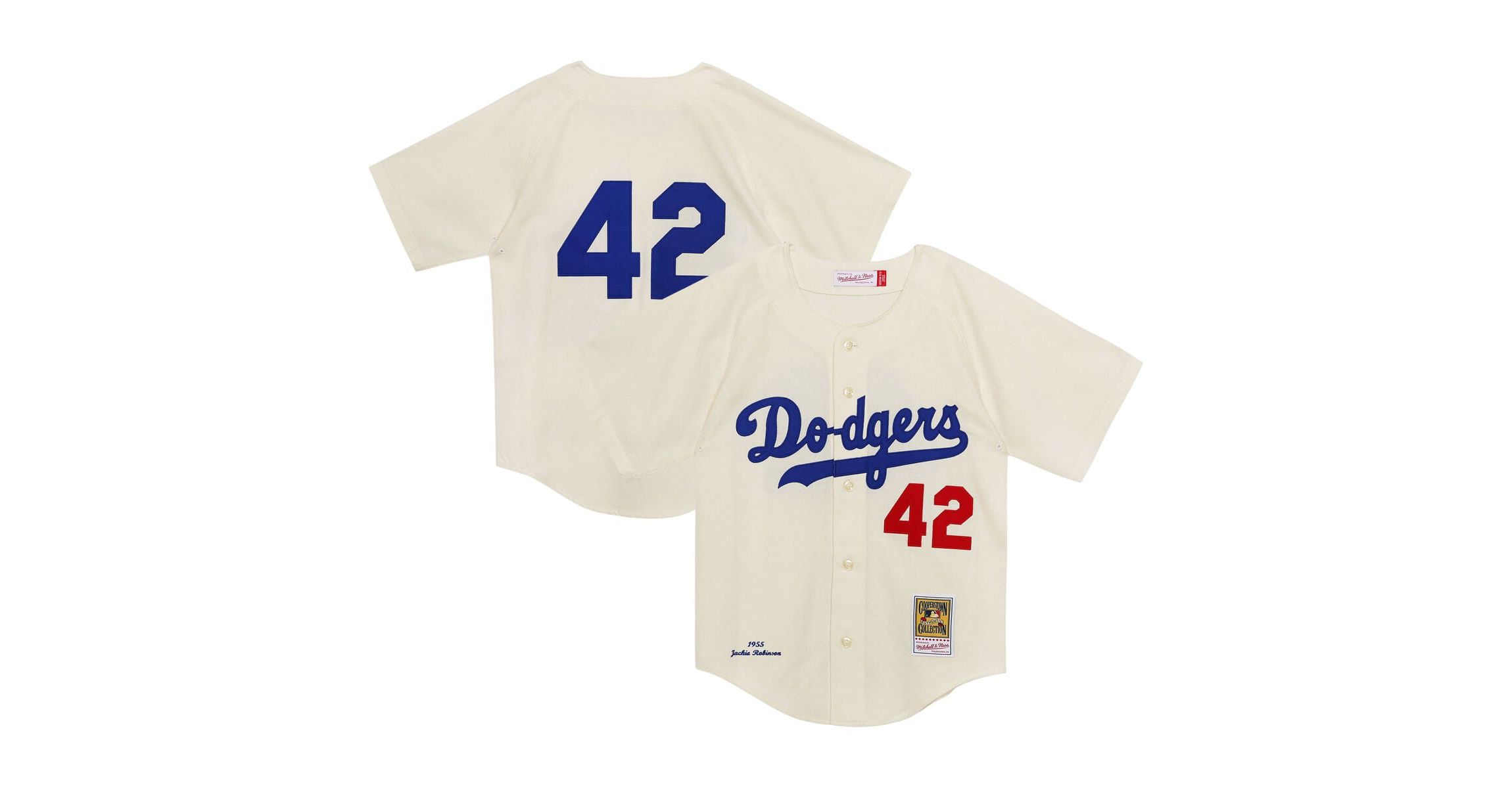 Cooperstown Teams Preschool Jackie Robinson Brooklyn Dodgers 1955 Authentic Jersey