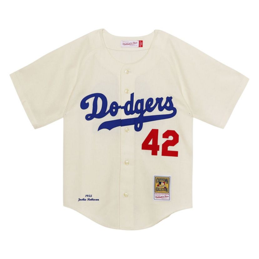 Cooperstown Teams Jackie Robinson Brooklyn Dodgers 1955 Authentic Jersey