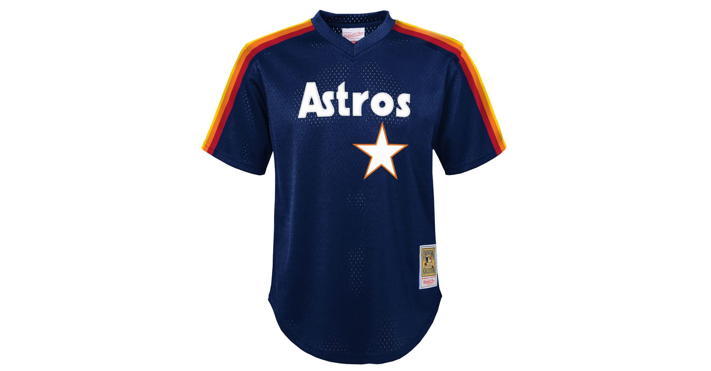 MLB Nolan Ryan Houston Astros Throwback Mesh Batting Practice Jersey
