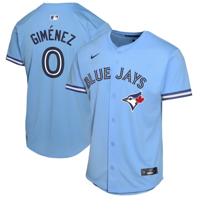 Toronto Blue Jays MLB Nike Andrés Giménez Powder Toronto Jays Alternate Game Player Jersey