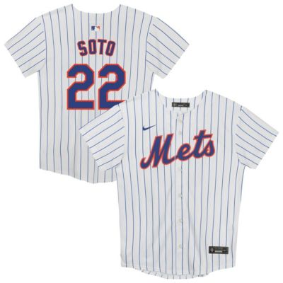 Youth MLB Preschool Nike Juan Soto New York Mets Home Game Jersey, White, 4T