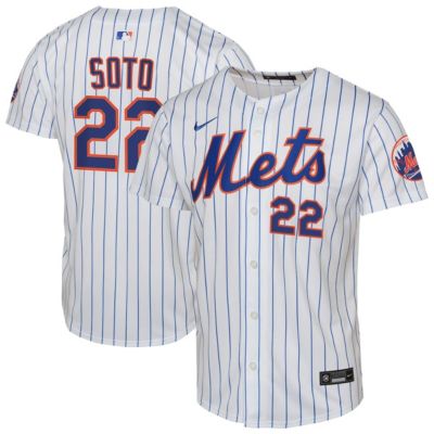 Youth MLB Nike Juan Soto New York Mets Home Limited Player Jersey, White, Medium