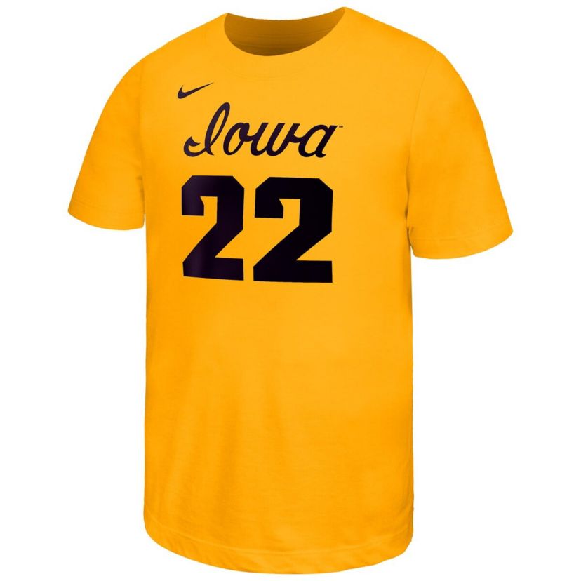 NCAA Nike Caitlin Clark Iowa Hawkeyes Retired Player Name & Number Core T-Shirt