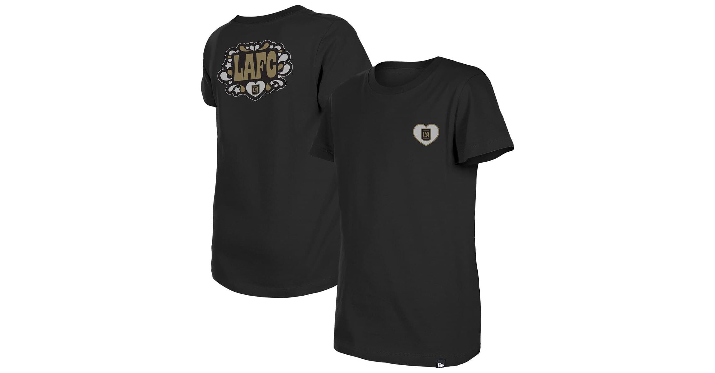MLS Girls LAFC Bubble Heart T-Shirt