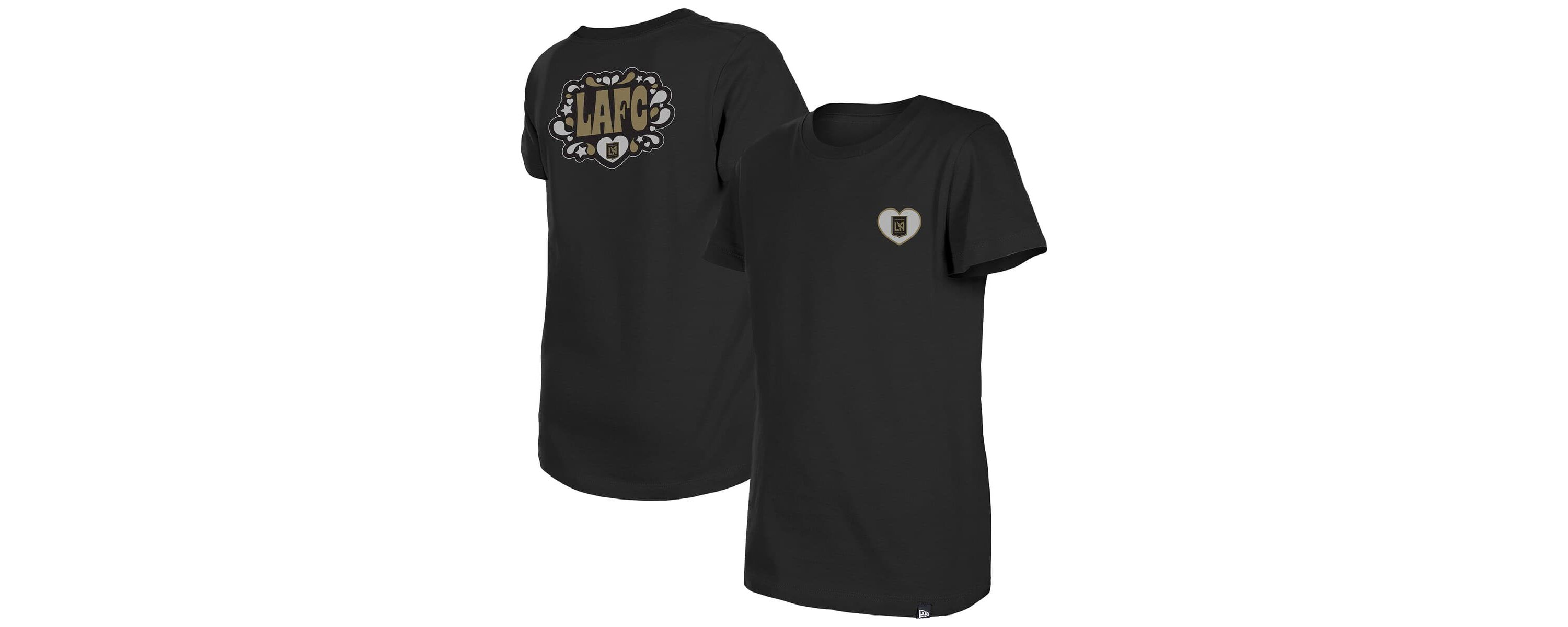 MLS Girls LAFC Bubble Heart T-Shirt