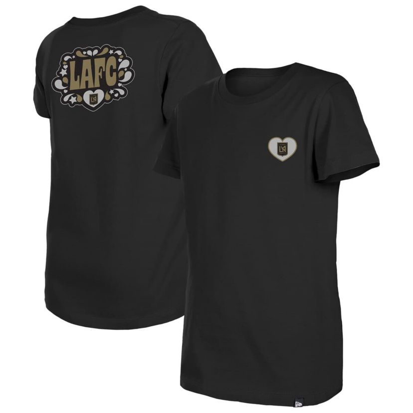 MLS Girls LAFC Bubble Heart T-Shirt