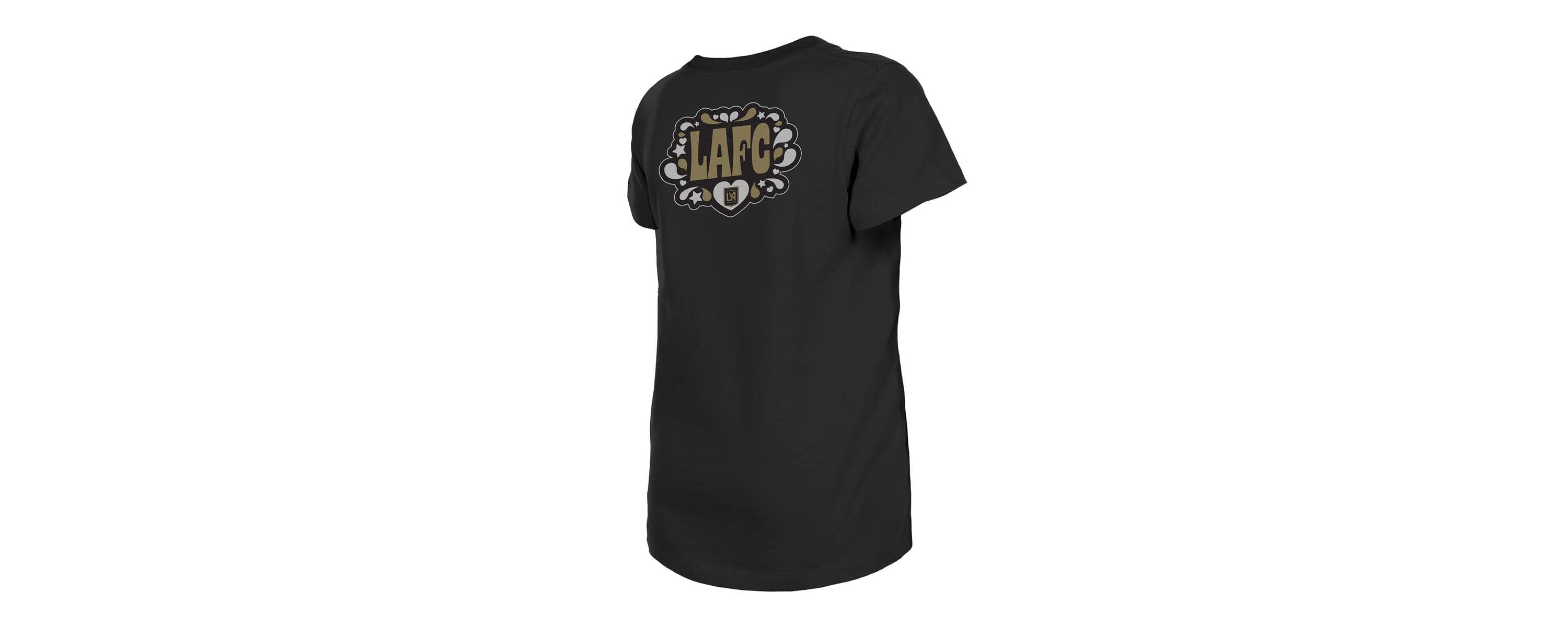 MLS Girls LAFC Bubble Heart T-Shirt