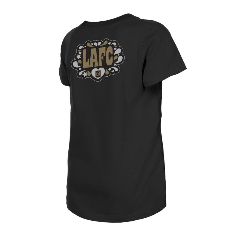 MLS Girls LAFC Bubble Heart T-Shirt