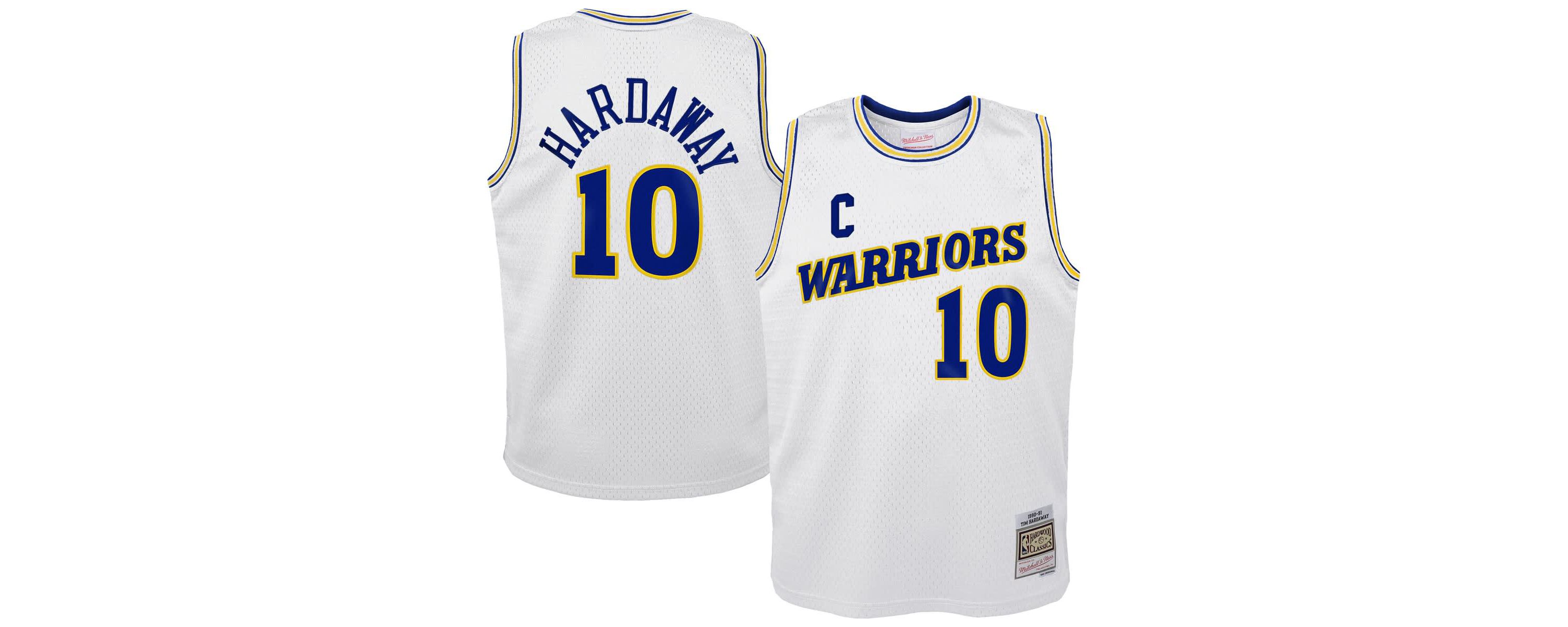 NBA Tim Hardaway Golden State Warriors 1990-91 Hardwood Classics Swingman Throwback Home Jersey