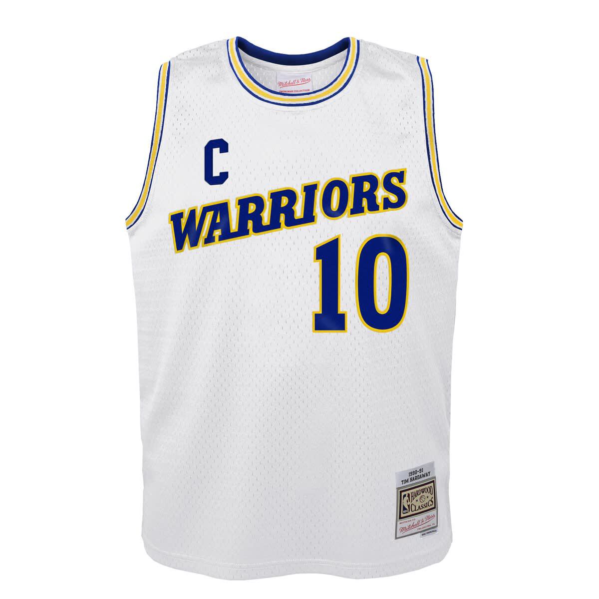 NBA Tim Hardaway Golden State Warriors 1990-91 Hardwood Classics Swingman Throwback Home Jersey