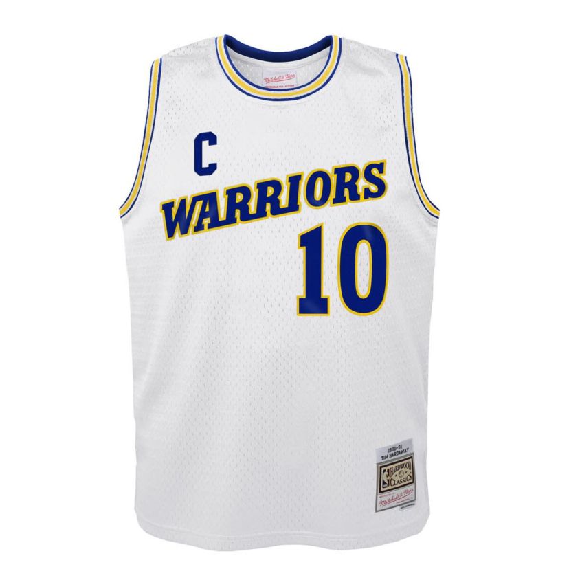 NBA Tim Hardaway Golden State Warriors 1990-91 Hardwood Classics Swingman Throwback Home Jersey