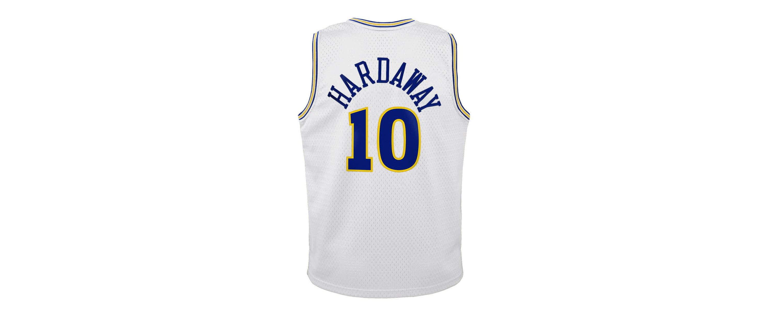 NBA Tim Hardaway Golden State Warriors 1990-91 Hardwood Classics Swingman Throwback Home Jersey