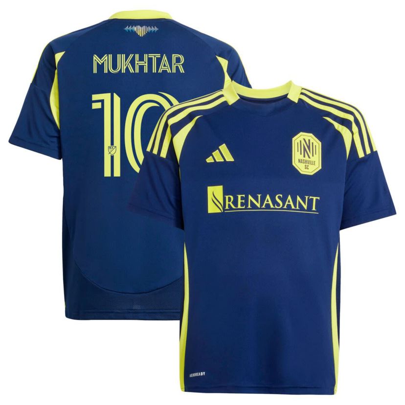 MLS Hany Mukhtar Nashville SC 2025 The Heart of Nashville Kit Replica Player Jersey