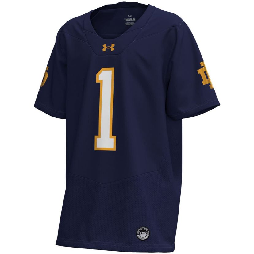 NCAA Under Armour Notre Dame Fighting Irish Replica Football Jersey