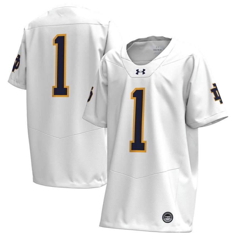 NCAA Under Armour Notre Dame Fighting Irish Replica Football Jersey
