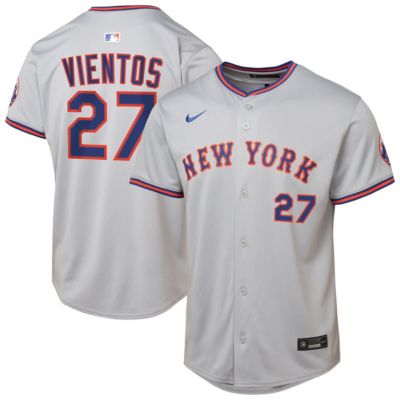 Youth MLB Nike Mark Vientos New York Mets Road Limited Jersey, Gray, Small