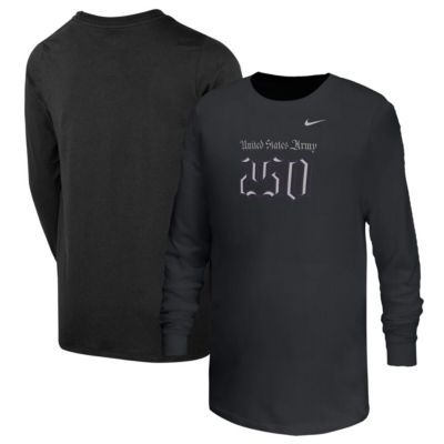Army Black Knights NCAA Nike Army Knights Army 250 Collection Long Sleeve T-Shirt