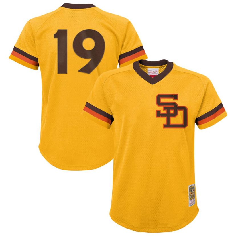 MLB Tony Gwynn San Diego Padres Cooperstown Collection Mesh Batting Practice Jersey