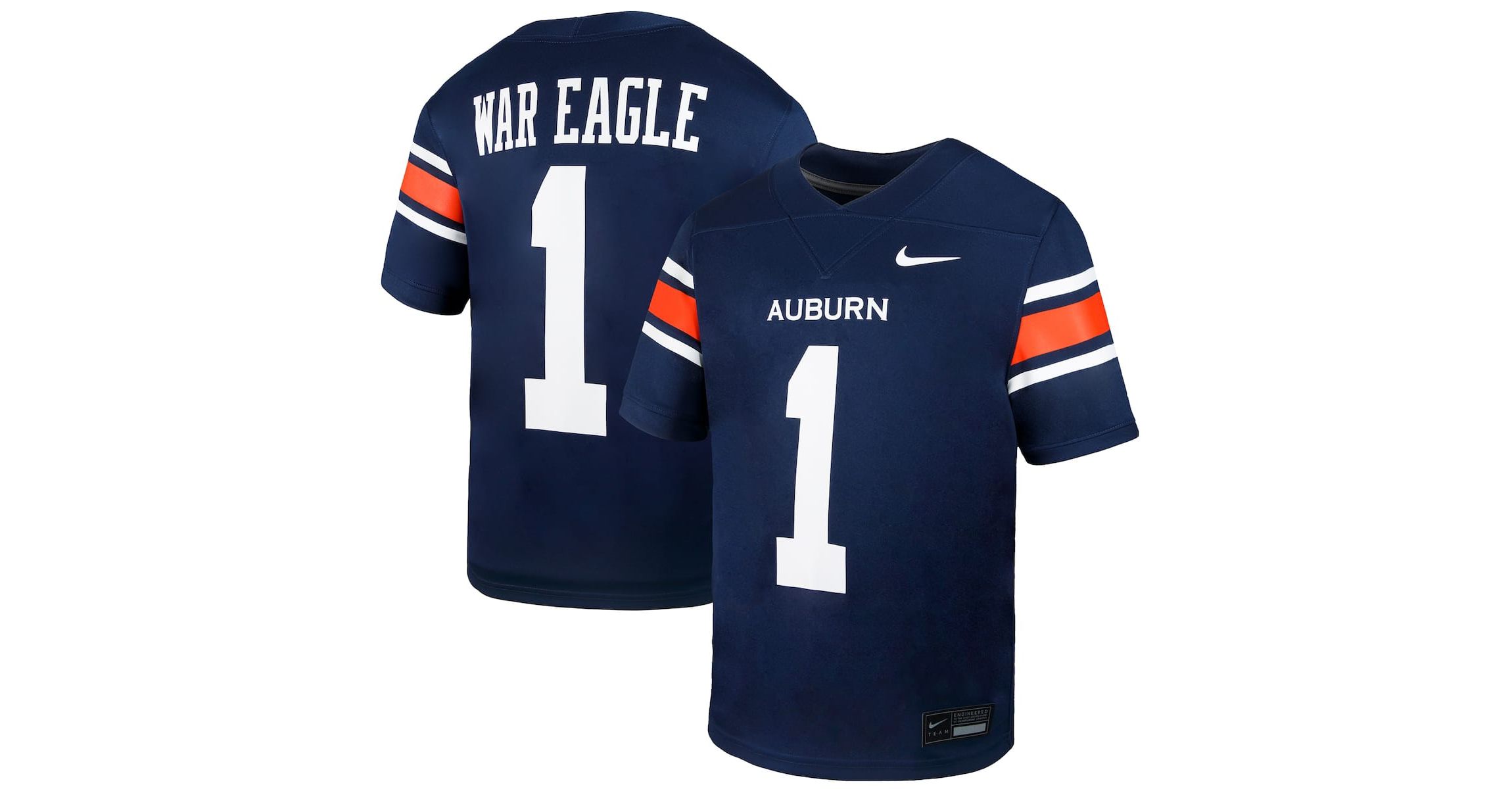 NCAA Nike #1 Auburn Tigers Untouchable Replica Game Jersey
