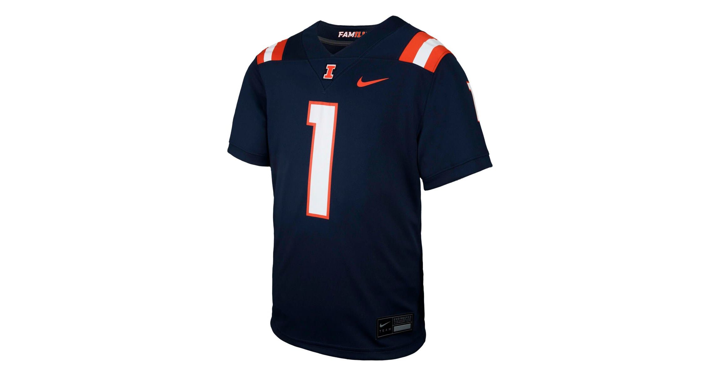 NCAA Nike #1 Illinois Fighting Illini Untouchable Replica Game Jersey
