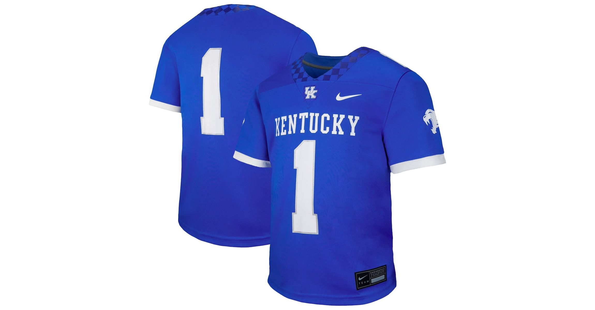 NCAA Nike #1 Kentucky Wildcats Untouchable Replica Game Jersey