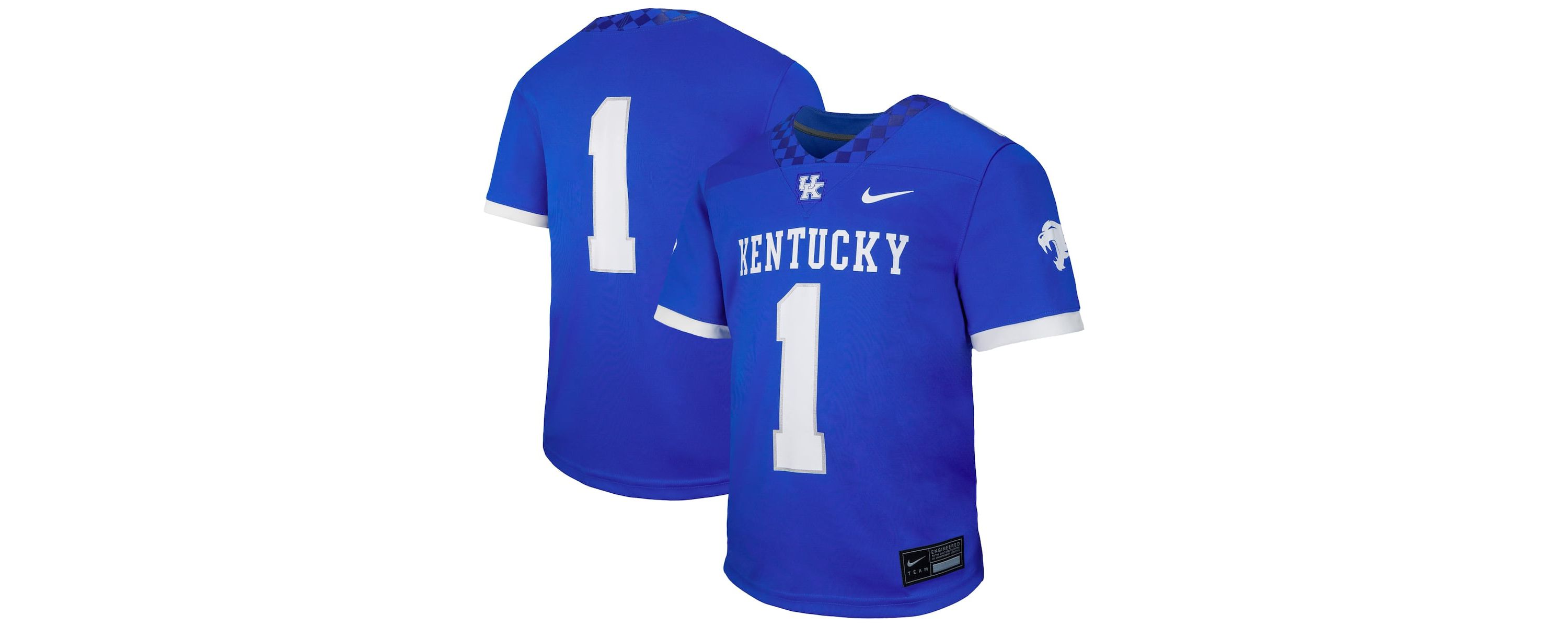 NCAA Nike #1 Kentucky Wildcats Untouchable Replica Game Jersey