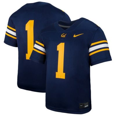 California Golden Bears Youth NCAA Nike #1 Cal Bears Untouchable Replica Game Jersey, Navy Blue, Large