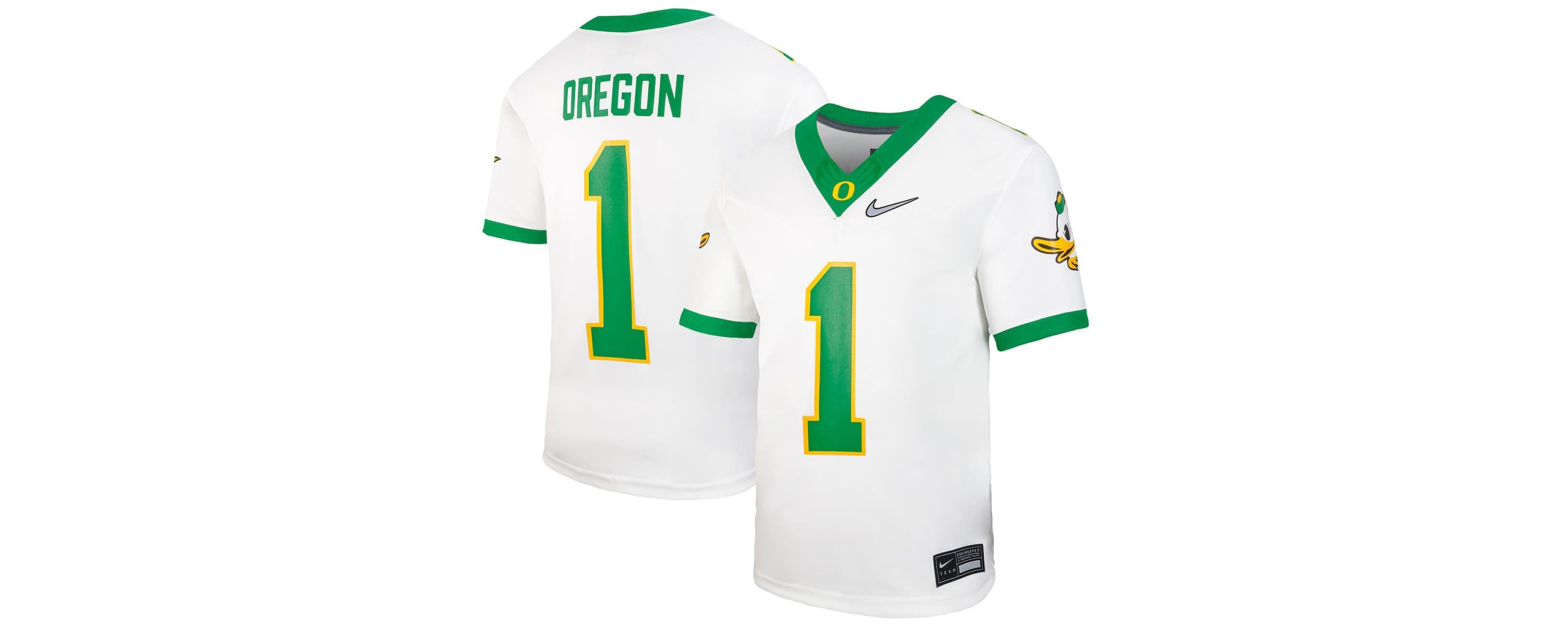 NCAA Nike #1 Oregon Ducks Vapor Fusion Jersey