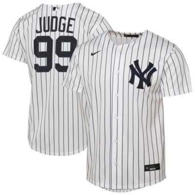 Youth MLB Nike Aaron Judge New York Yankees Home Replica Player Jersey, White, XL